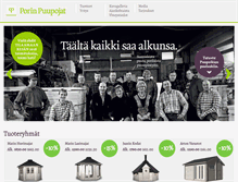 Tablet Screenshot of porinpuupojat.fi